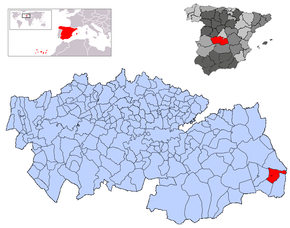 Poziția localității Quintanar de la Orden