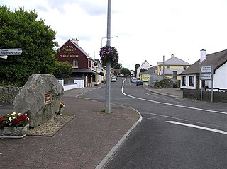 Kinlough Village in Connacht, Ireland