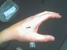 Hand with planned insertion point for Verichip device RFID hand 1.jpg