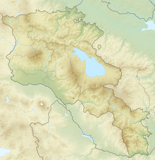 Mapa reliefowa: Armenia