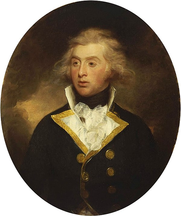 Robert Stopford, c.1790-91, by Henry William Beechey, in the collection of the National Maritime Museum