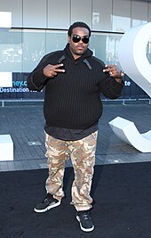 Rodney "Darkchild" Jerkins (pictured in 2013) is one of the co-writers of the song. Rodney Darkchild Jerkins (11149414586).jpg