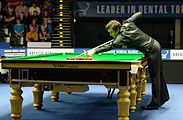 Deutsch: Bild aufgenommen in Berlin während des German Masters im Snooker 2015. Ronnie O’Sullivan. English: Picture taken in Berlin during the Snooker German Masters in 2015. Ronnie O’Sullivan.