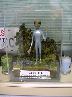 Grey alien alleged extraterrestrial beings