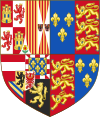 Mary i Felipe koristili su zajednički grb koji je simbolizirao njihovu zajedničku vlast nad Engleskom i Irskom i pravo na Francusku, Felipeovu vlast nad španskim i nizozemskim zemljama, te njegovo habsburško porijeklo.