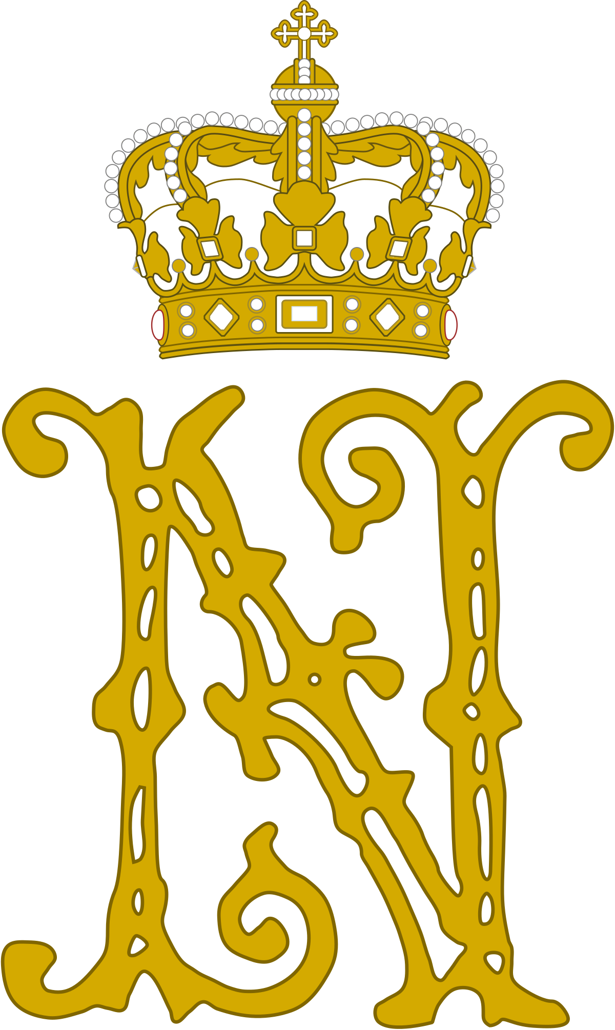 Download File Royal Monogram Of Crown Prince Nicholas Ii Of Montenegro Svg Wikimedia Commons