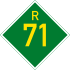 Provinsiale roete R71 shield