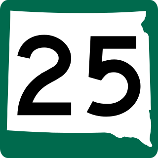 <span class="mw-page-title-main">South Dakota Highway 25</span> State highway in South Dakota, United States