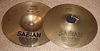 Sabian 10" mini-hats, 1980s