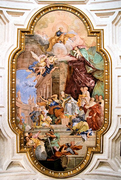 File:San Pietro in Vincoli - ceiling, Rome retouched.jpg