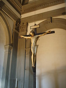 Crucifix de Santo Spirito[91]. 1492, Michel-Ange Basilique Santo Spirito