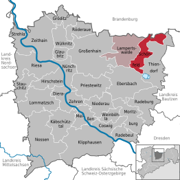 Kaart van Schönfeld