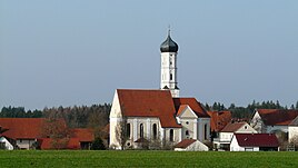 Klimmach with Mater Dolorosa church from the southwest