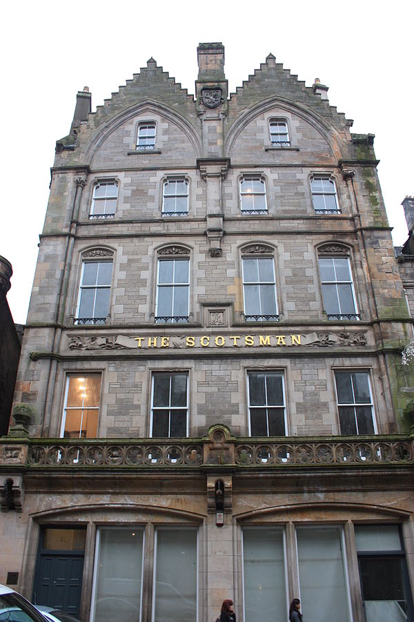 Scotsman Office 1860 by Peddie and Kinnear