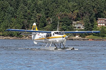 Seaplane near Harbour Airport in Nanaimo on Vancouver Island, Canada