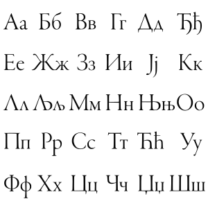 Српска Ћирилица: Званична употреба, Писмо, Рана историја