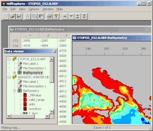 HDF Explorer бағдарламасының типтік көрінісі