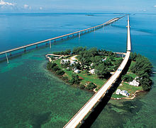 Pigeon Key Historic District, located in the middle of the Old Seven Mile Bridge in the Florida Keys, was the finish line of The Amazing Race: Unfinished Business. Seven mile bridge2.jpg