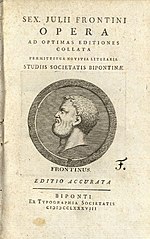 Miniatuur voor Sextus Julius Frontinus
