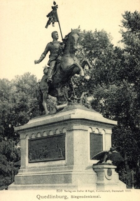 Siegesdenkmal Quedlinburg Ansichtskarte