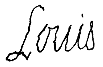 Signature of Louis XVII of France - july 18, 1815.png