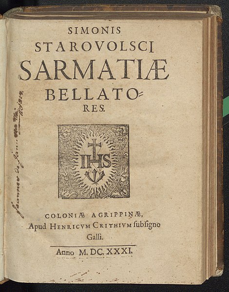 File:Simonis Starovolscii Sarmatiae bellatores 1631 (37792374).jpg