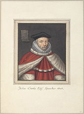 Sir John Croke, Speaker Sir John Croke by Thomas Athow.jpg