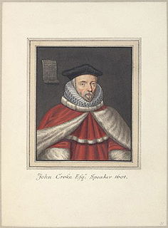 John Croke English lawyer, judge and Speaker of the House of Commons