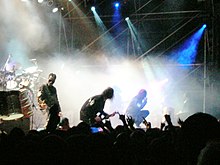 The nu metal band Slipknot performing in Buenos Aires in 2005 Slipknot.jpg