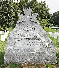 Мемориал испанско-американских военных медсестер - маркер - Арлингтонское национальное кладбище - 2011.JPG