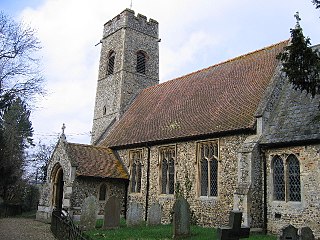 Rockland St Mary Village in Norfolk, England