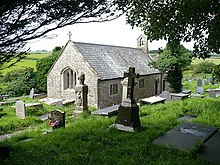 The church from the east, showing the 15th-century arched east window St Cwyllog's Church, Llangwyllog - geograph.org.uk - 931103.jpg
