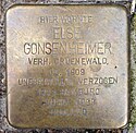 Stolperstein Kleve Kavarinerstraße 42 Else Gonsenheimer