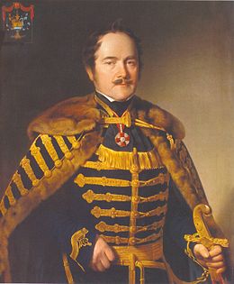 Sváiczer Gábor 1845 körül Joseph Bernhardt festménye.