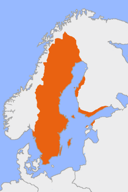 Distribution of Swedish