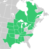 Symphyotrichum ontarionis distribution map