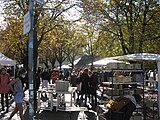 Töpfermarkt am Alten Wiehrebahnhof in Freiburg, wegen der Covid-19-Pandemie 2020 vom letzten Juni-Wochenende auf das erste Oktober-Wochenende verlegt
