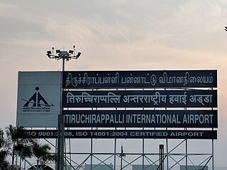 <span class="mw-page-title-main">Tiruchirappalli International Airport</span> International airport in Tiruchirapalli, Tamil Nadu, India