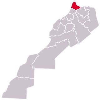 Localização de Tânger-Tetuão em Marrocos