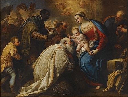 The Adoration of the Magi, oil on canvas painting by Luca Giordano, called Fa Presto.jpg