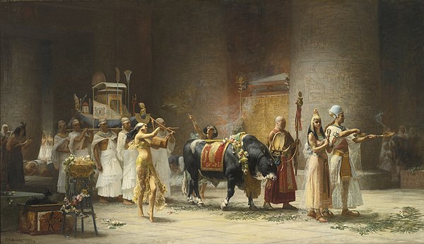 The sacred procession of Apis Osiris by F.A. Bridgman