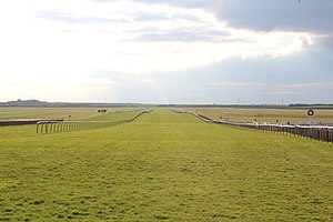 The Rowley Mile track used for the 2000 Guineas in Newmarket, UK