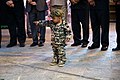 Mohsen Hojaji's son at Funeral of his Father in Tehran