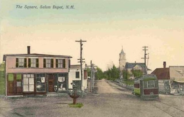 The Square, now known as Salem Depot, in 1908