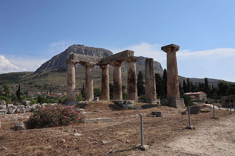 File:The Temple of Apollo in Ancient Corinth on June 6, 2018.jpg