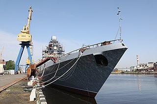 Russian frigate <i>Admiral Golovko</i> Sergey Gorshkov-class frigate of the Russian Navy