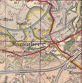 Mariënberg op de topografische kaart uit 1914