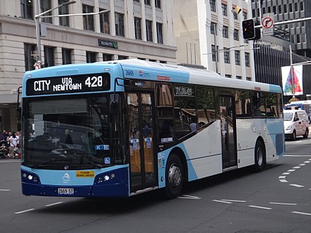 A typical city bus in Sydney