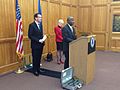 Tuesday, December 10, 2013 -- Governor Dannel P. Malloy announced that he is nominating Appellate Court Judge Richard A. Robinson to serve as a justice on the Connecticut Supreme Court. (11312559043).jpg
