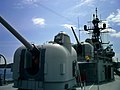 Cañones de popa del USS Turner Joy